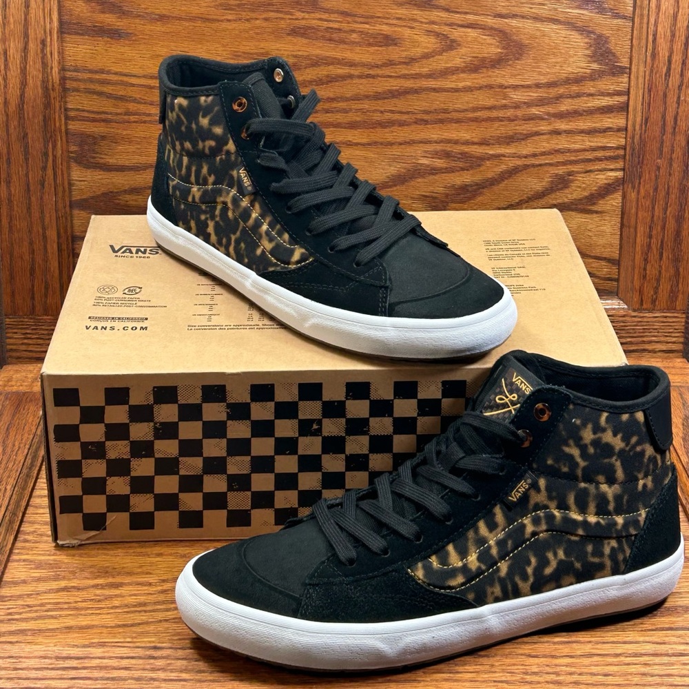 Vans The Lizzie Tortoise Dark Brown Black Shoes - Picture 1 of 9